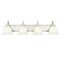 Westinghouse Fixture Wall UnMount 60W 4-Light Harwell, Brushed Nickel White Opal Glass 6301900 - alternate 1